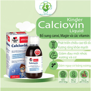 Siro bổ sung canxi DoppelHerz 200ml cho bé từ 3 tuổi