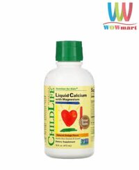 Siro bổ sung Canxi và Magiê cho trẻ em ChildLife Liquid Calcium and Magnesium 473ml