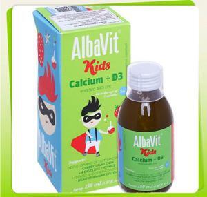 Siro bổ sung Canxi và Vitamin D3 Alba Thyment cKids Calcium + D3 150ml