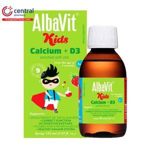 Siro bổ sung Canxi và Vitamin D3 Alba Thyment cKids Calcium + D3 150ml