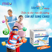 Siro bổ sung Canxi (calci),vitamin D3 hỗ trợ tăng chiều cao MiduMenaQ7/Midu MenaQ7 180mcg Vitamin K2 as MK-7 (Hộp 30ống)