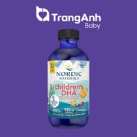 Siro bổ sung DHA Nordic Naturals Children's DHA 530mg 119ml giúp phát triển trí não, sáng mắt cho bé