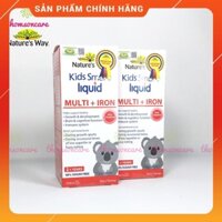 Siro bổ sung sắt cho bé từ Úc Nature Way Kids Smart Liquid Iron lọ 200ml, tăng miễn dịch, bổ máu, bé chảy máu cam