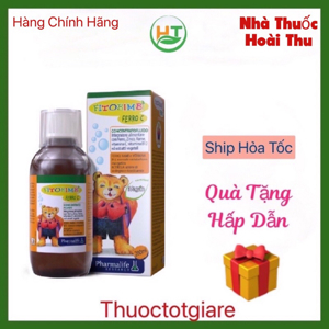 Siro bổ sung sắt, kẽm ferro c bimbi