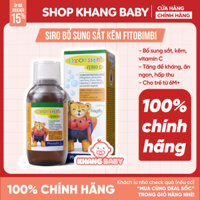 Siro bổ sung sắt, kẽm Fitobimbi Ferro C 200ml - Shop Khang Baby