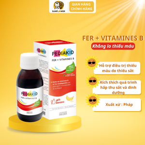 Siro bổ sung sắt Pediakid Fer + Vitamines B 125ml