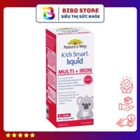 Siro Bổ Sung Sắt Và Vitamin Cho Bé Nature's Way Kids Smart Liquid Multi+Iron Tăng Đề Kháng 200ml