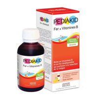 Siro Bổ Sung Sắt & Vitamin Nhóm B Cho Bé Pediakid Fer + Vitamines B - Bổ Máu, Giảm Mệt Mỏi, Tăng Hấp Thu (Hộp 125ml)