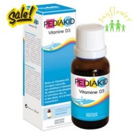 Siro bổ sung vitamin D cho trẻ Pediakid Vitamin D3 20ml, Pháp