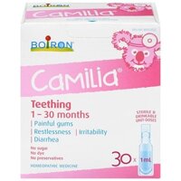 Siro Boiron Camilia Teething của Canada giảm đau tức lợi khi bé mọc răng cho trẻ từ 1 tháng hộp 30 ống