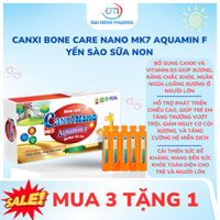 Siro Bone Care Canxi Nano MK7 Aquamin F Sữa Non Yến Sào Hộp 20 Ống
