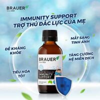 Siro Brauer Baby & Child Immunity Support - Hỗ trợ Tăng cường Hệ miễn dịch & Đề kháng (100ml) hangngoainhap