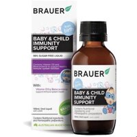 Siro Brauer Immunity Tăng Sức Đề Kháng Cho Bé từ 6 tháng của Úc 100ml hàng mua tại siêu thị Chemmis