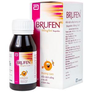 Siro Brufen giúp hạ sốt cho trẻ em hương cam ( 60ml)