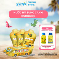 Siro BUBUKIDS GROW hộp 20 gói/10ml dành cho trẻ em giúp bổ sung canxi và vitamin D3