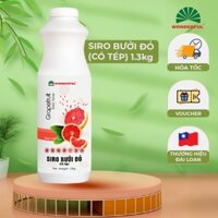 Siro bưởi đỏ (có tép) Wonderful 1.3KG - Tép bưởi mọng nước, đậm vị tự nhiên