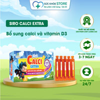SIRO CALCI EXTRA - Bổ sung canxi và vitamin D3, Giúp xương răng chắc khỏe (20 ống x 10ml)