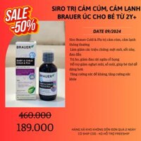 SIRO CẢM CÚM BRAUER COLD FLU 2Y+