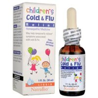 Siro cảm cúm Children Cold & Flu Relief Natrabio 30ml của Mỹ