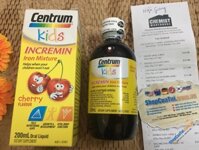 Siro Centrum Kids Incremin Iron Mixture 200ml của Úc dành cho trẻ biếng ăn, thấp còi, cần bổ sung vitamin