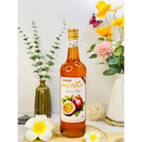 Siro Chanh Dây( Syrup Passion Fruit ) KingTea- Chai Thuỷ Tinh 800ml