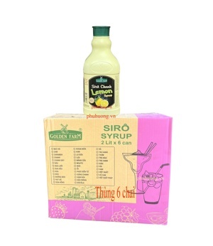 Siro chanh Golden Farm - 2L