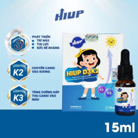 Siro Cho Bé Hiup D3K2 15ml Bổ Sung Vitamin D3 K2 Giúp Tăng Cường Hấp Thu Canxi Cho Bé HIUP Chính Hãng