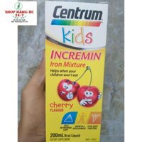 Siro Cho Trẻ Biếng Ăn Centrum Kids Incremin Iron Mixture Của Úc 200ml