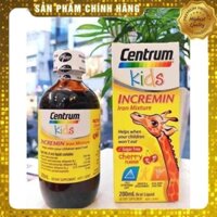 Siro Cho Trẻ Biếng Ăn Centrum Kids Incremin Iron Mixture 200ml - Xuất xứ Úc