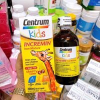 Siro cho trẻ biếng ăn của Úc Centrum Kids Incremin Iron Mixture Cherry Flavour 200ml