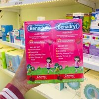 Siro chống dị ứng cho bé Children’s Benadryl Allergy Liquid Cherry 236ml x2