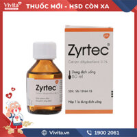 Siro chống dị ứng Zyrtec 0.1% | Chai 60ml