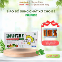 siro chống táo bón INUFIBE bổ sung chất xơ hòa tan từ rau củ , hỗ trợ nhuận tràng giảm táo bón - Hộp 20 ống
