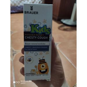 Siro đặc trị ho có đờm - Brauer kids manuka honey chesty