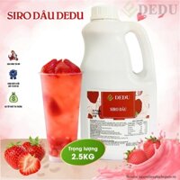 Siro dâu dedu 2.5kg x 6chai/thùng