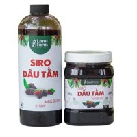 Siro dâu tằm chai 1L kết hợp cùng dâu tằm có trái keo 1kg