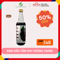 Siro dâu tằm Huy Hoàng chai 500ml - Hương vị mê ly, cuốn hút trong từng giọt