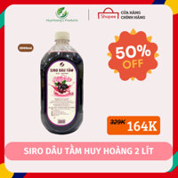 Siro dâu tằm Huy Hoàng loại 2 lít - Sử dụng thả ga - Hương vị thơm, ngon và hấp dẫn