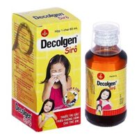 Siro Decolgen trị cảm cúm, cảm lạnh chai 60ml