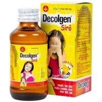 Siro Decolgen Untied điều trị cảm thông thường, viêm mũi dị ứng 60ml