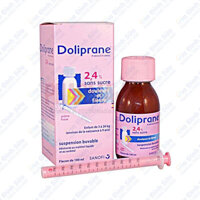 Siro Doliprane(100ml) hạ sốt cho bé