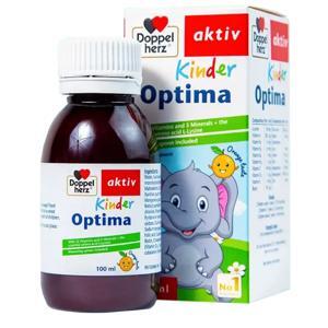 Siro Doppelherz Kinder Optima Vitamin tổng hợp cho trẻ biếng ăn, kém hấp thu