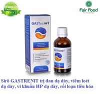 Sirô GASTRENIT trị đau dạ dày, viêm loét dạ dày, vi khuẩn HP dạ dày, rối loạn tiêu hóa, 50 ml