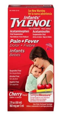 Siro giảm đau hạ sốt cho trẻ 0-3 tuổi Children’s Tylenol Pain Fever (Vị Cherry)
