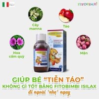 Siro Giảm Táo Bón Fitobimbi Isilax Hỗ Trợ Bé Tiêu Hoá Tốt, Điều Hoà Nhu Động Ruột Cho bé Chai 200ml