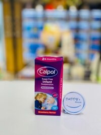 Siro hạ sốt Calpol vị dâu 2m+ (100ml)