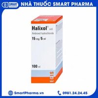 Siro Halixol 15mg/5ml điều trị hen phế quản và viêm phế quản (100ml)