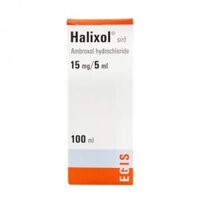 Siro Halixol 15mg/5ml Egis Pharma điều trị ho giúp tiêu nhầy, loãng đờm (chai 100ml)