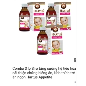 Siro hartus appetite 150ml – tăng khả năng hấp thu giúp bé ăn ngon