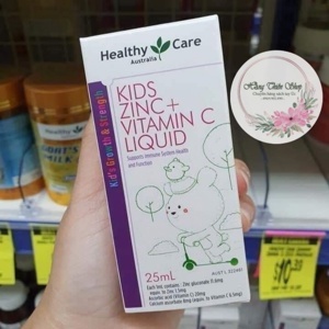 Siro Healthy Care Kids Zinc + vitamin C Liquid 25ml cho bé